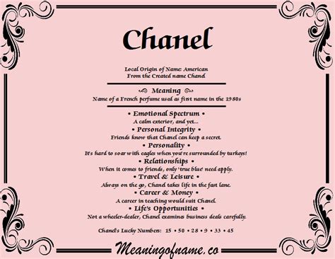 chanel meaning.